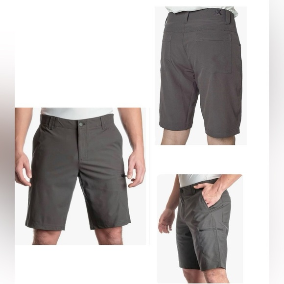 Zeroxposur Brand New Mens Shorts Zipper Closure Front Back Pockets Sz 40 Gray - Picture 1 of 16